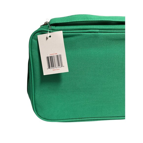 Lumen Green Poly Canvas Bible Cover With Zippered Pocket & Handle - Picture 4 of 6